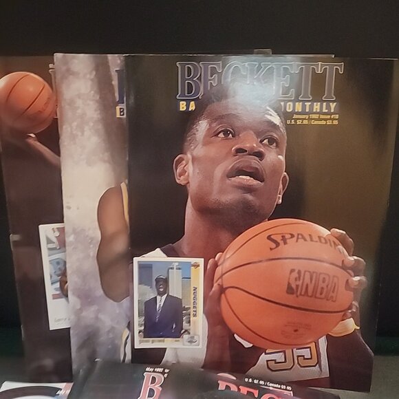 Lot of 12 Vintage 1992 Jan-Dec Beckett Basketball Monthly Magazine - Picture 2 of 9